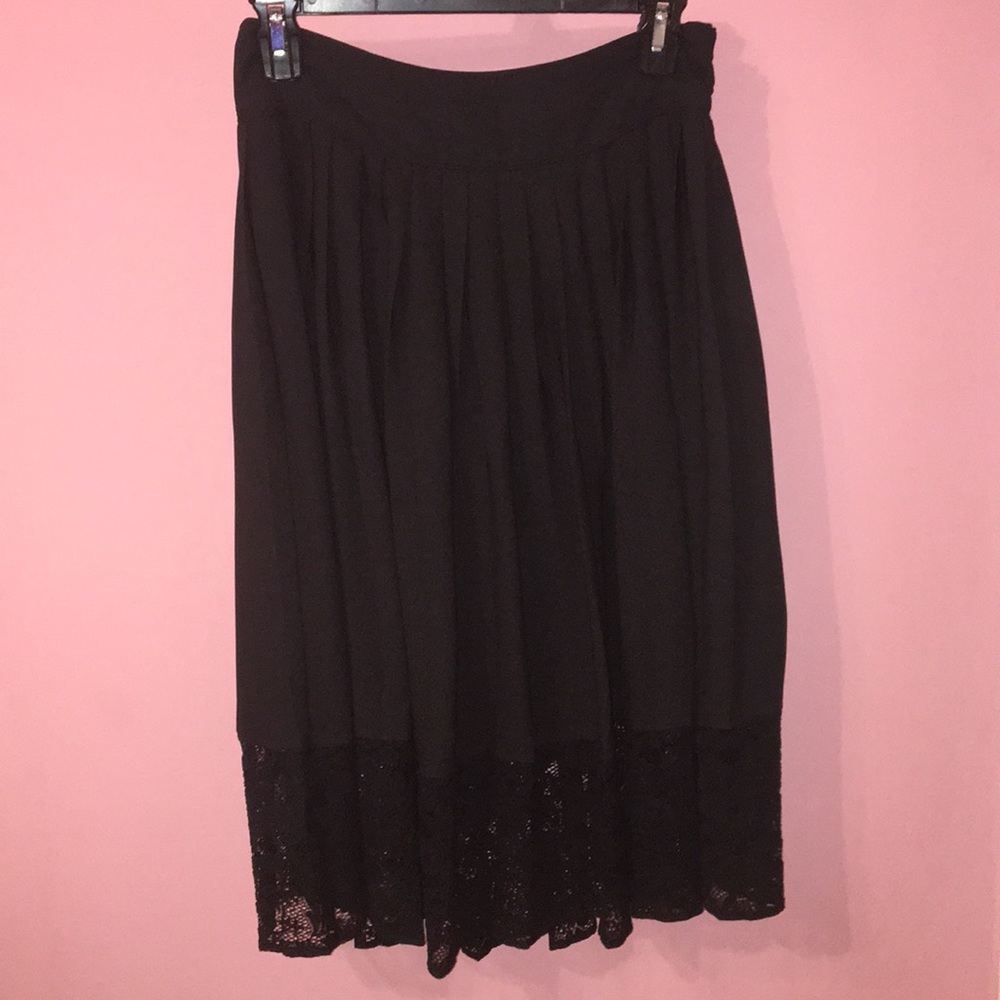 Long Black Express Skirt
